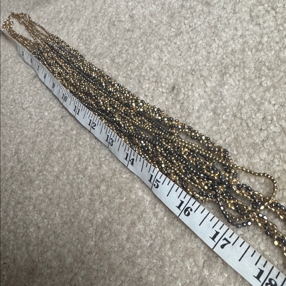 Banana Republic Gold-Tone Layered Beaded Necklace - Picture 10 of 14